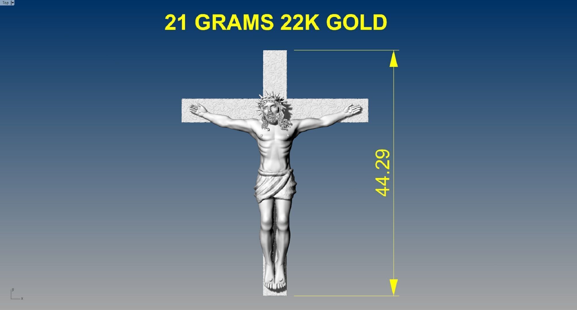 Jesus full 3D statue 3D print model_7