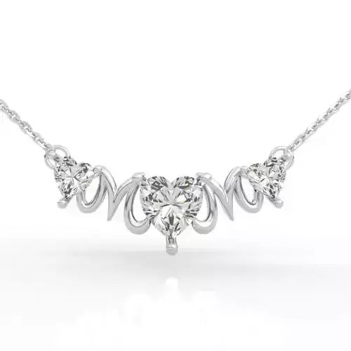 Exclusive Triple Heart MOM Necklace