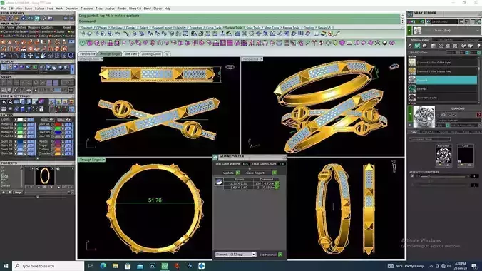 Diamond Bangle AniA283