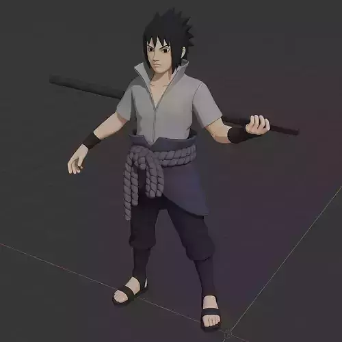 Sasuke uchiha from Naruto Shippuden 3D model