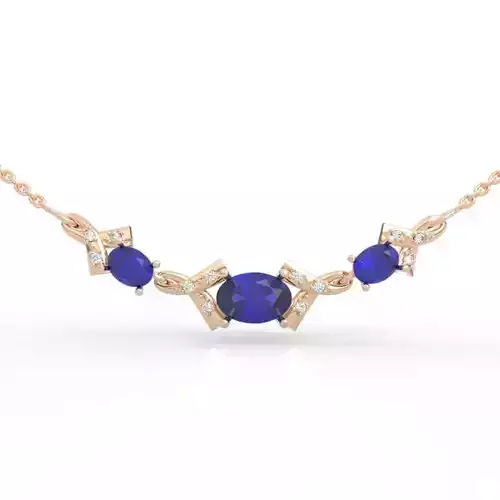 Ultimate Graduated Gemstone Geometric Necklace