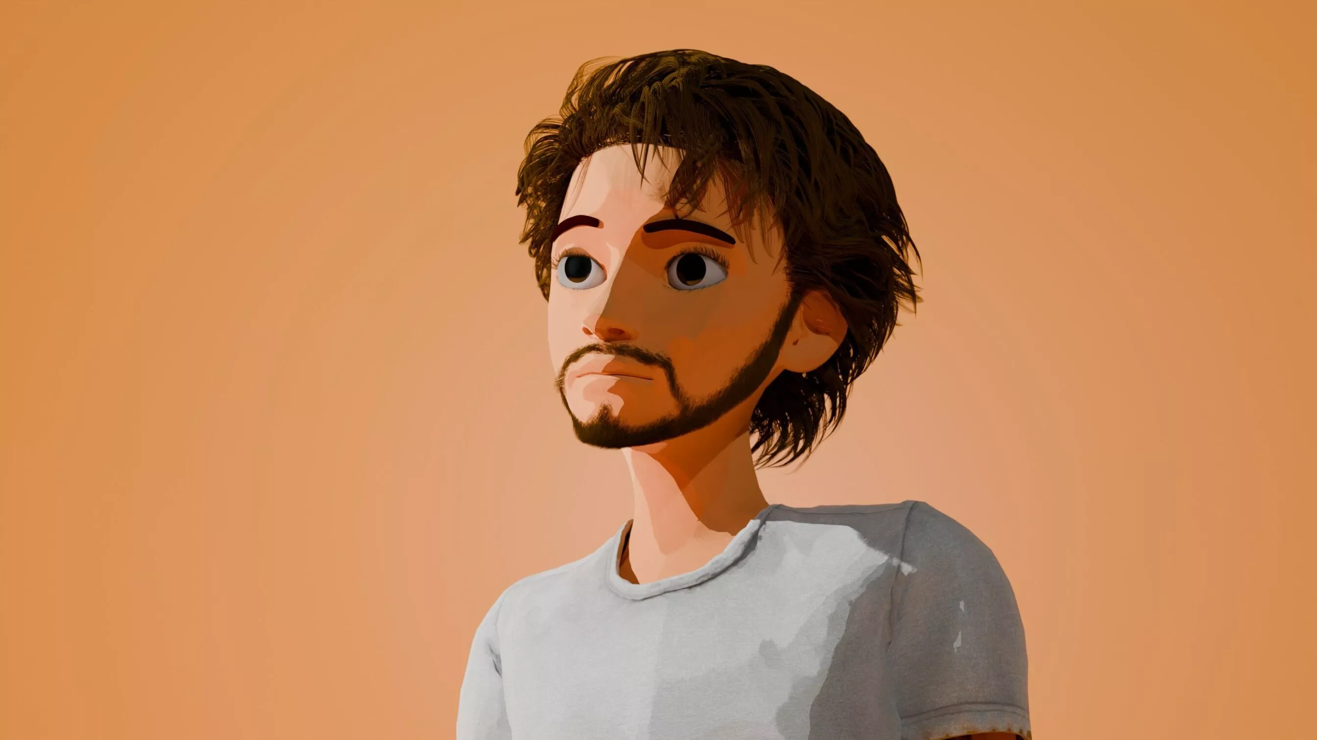 Stylized 3d Character Fully Rigged with Face Shape Keys 3D model