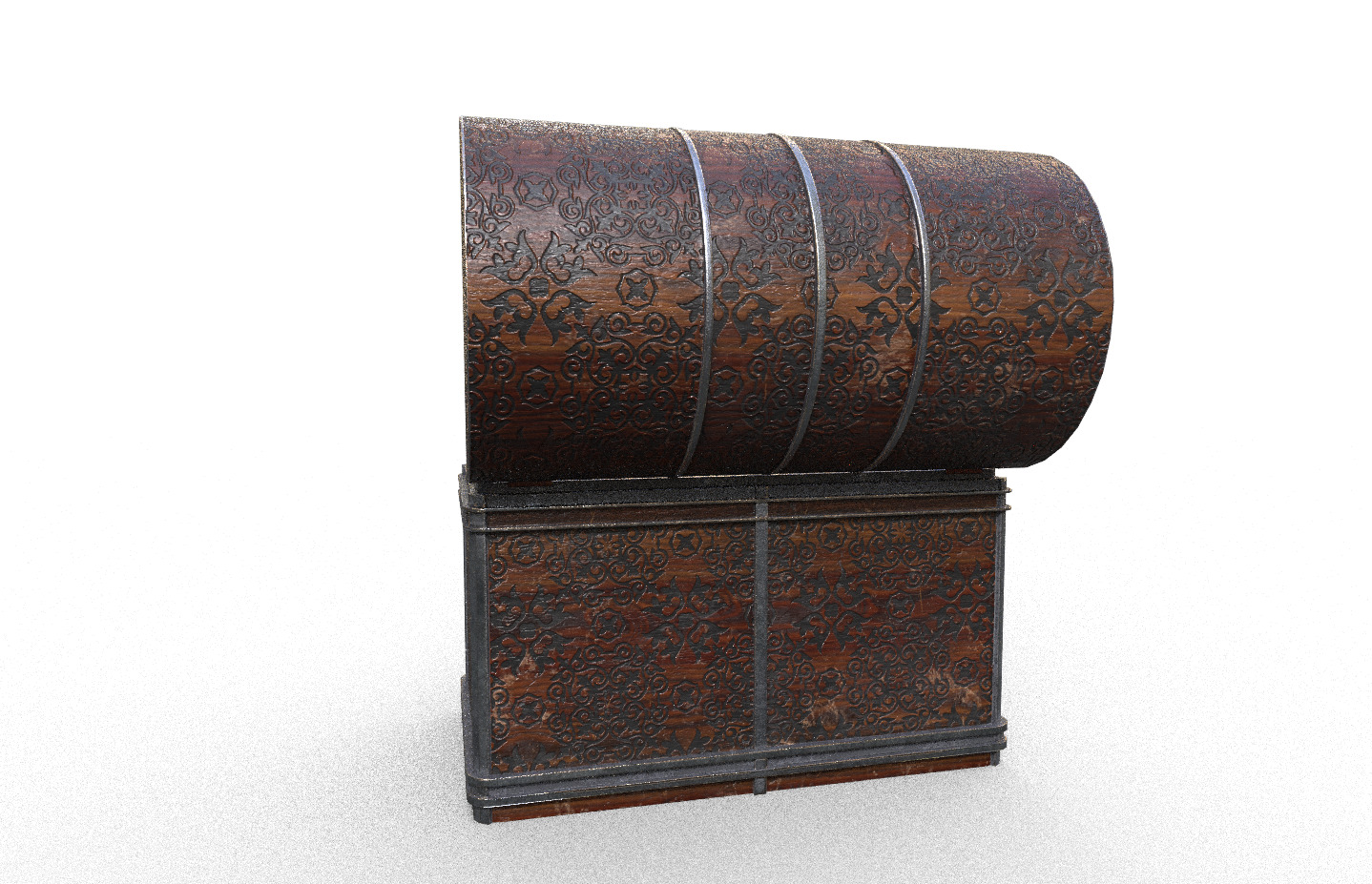 Chest-Storage Box 3D Model Low-poly 3D model_3