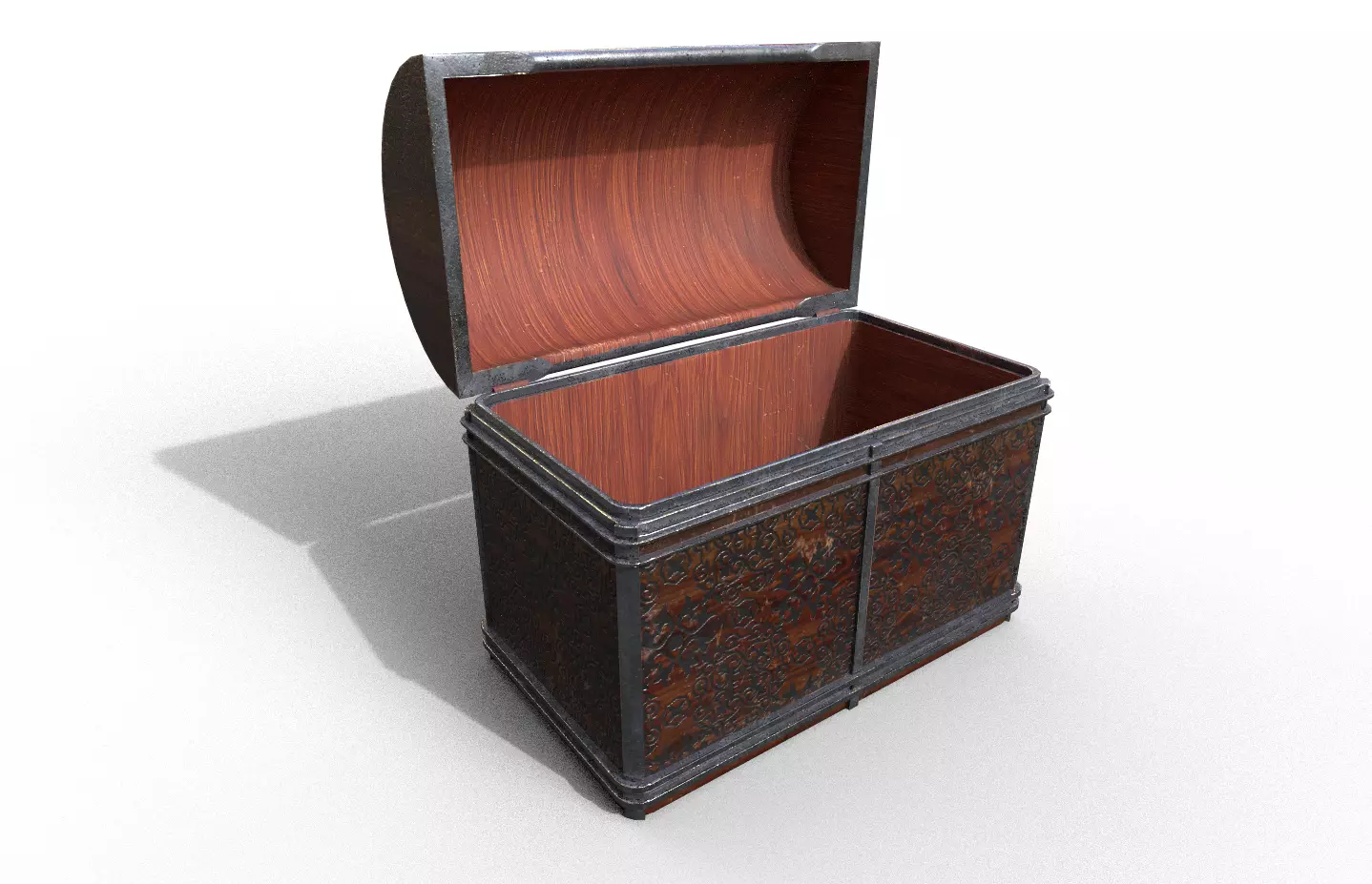 Chest-Storage Box 3D Model Low-poly 3D model_0
