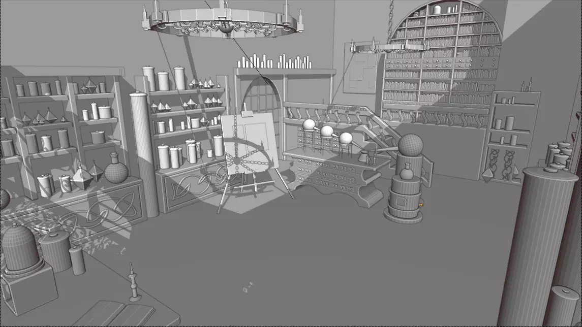 Alchemy laboratory 3D model