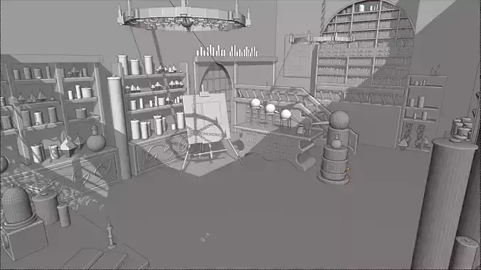 Alchemy laboratory