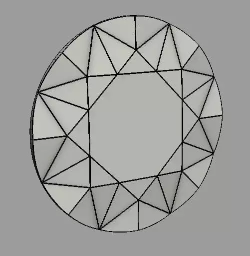 round mirror Free 3D model_0