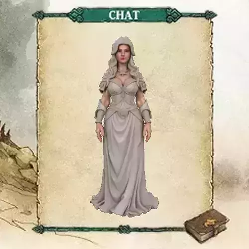 Beautiful Maiden - Dungeons and Dragons style - Fan Art 3D print model