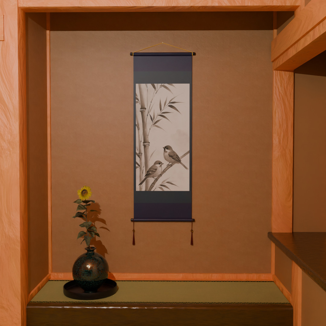 shoin-style Japanese-style room 3D model_4