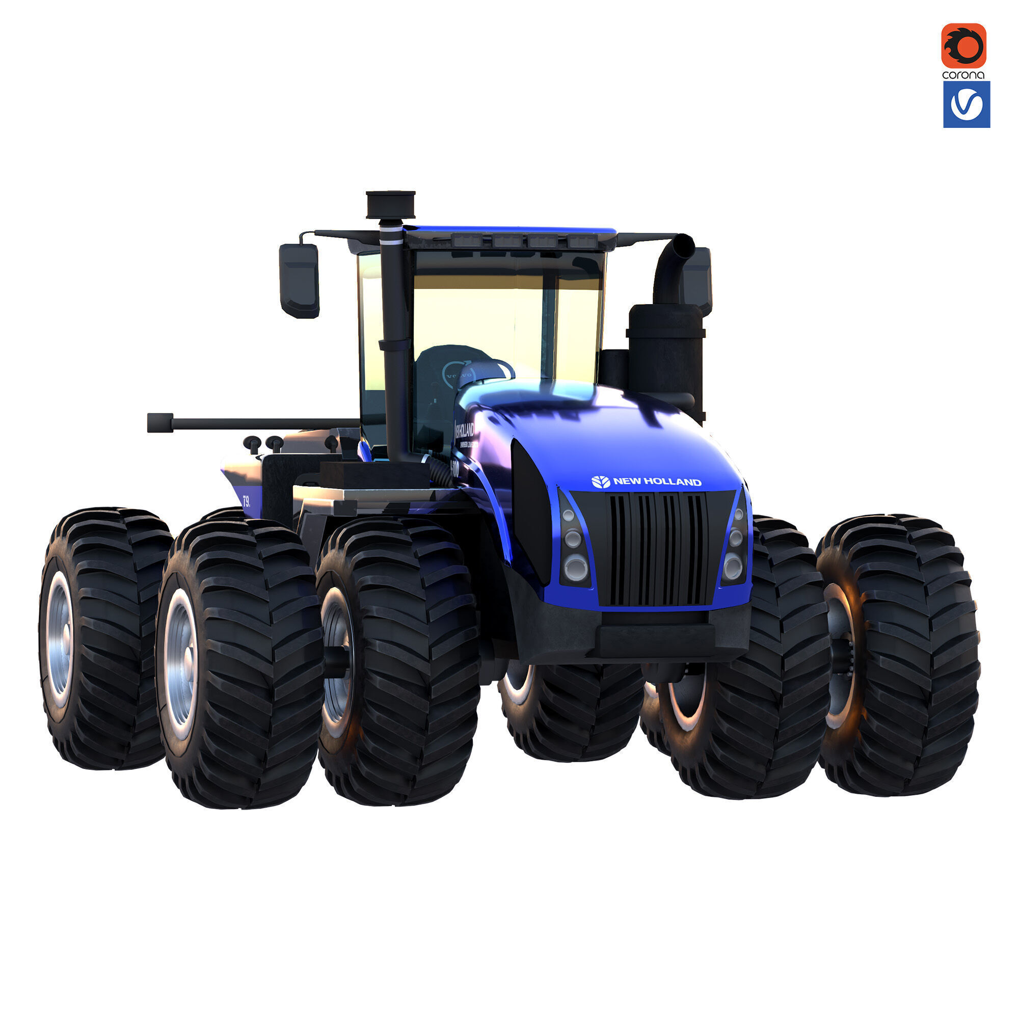 newholland t9 700 smarttrax 3D model_2