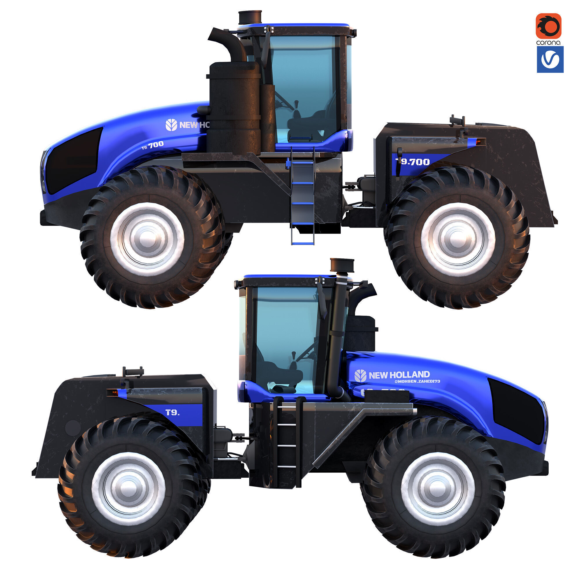 newholland t9 700 smarttrax 3D model_3