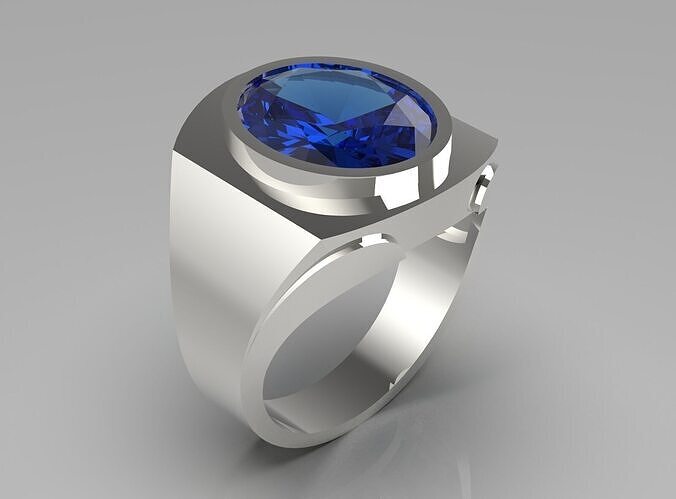 gold men ring mr0187 3D print model