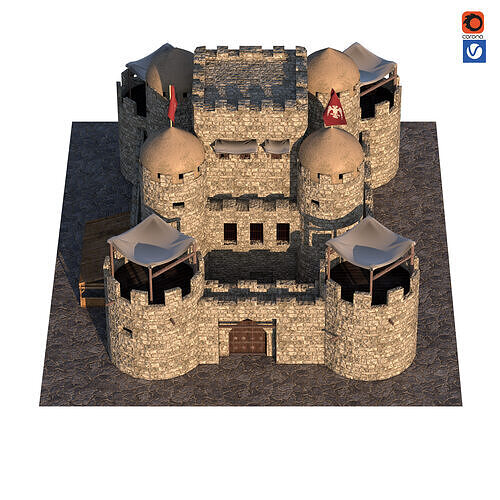 castle of the crusades 3D model