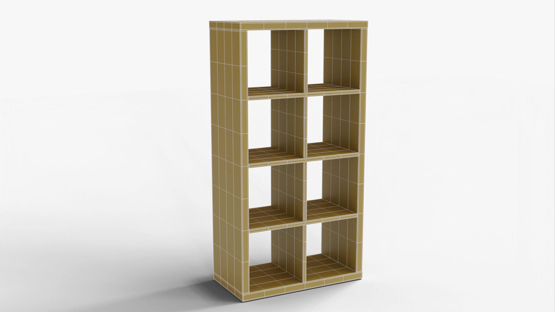 Bookshelf 01 - Grey 3D model_12