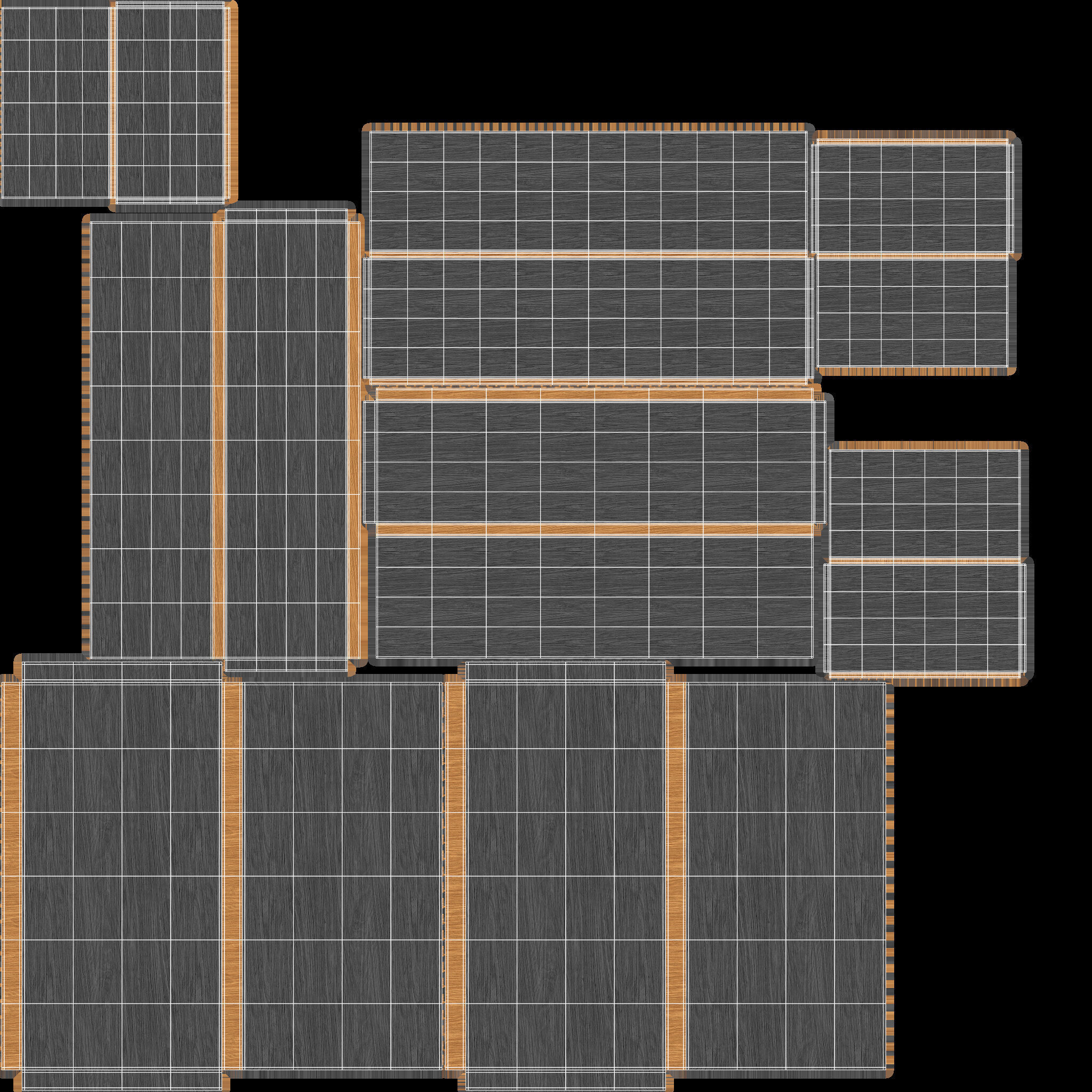 Bookshelf 01 - Grey 3D model_15