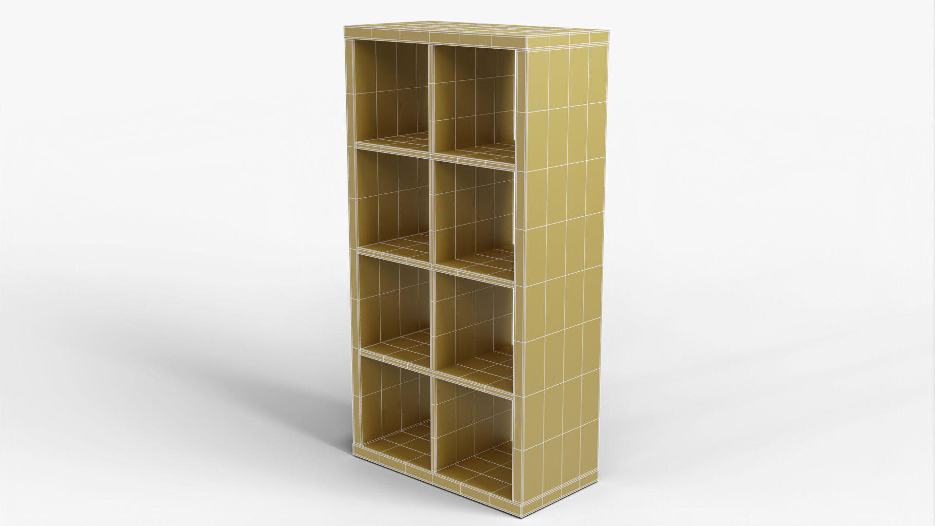 Bookshelf 01 - Grey 3D model_10