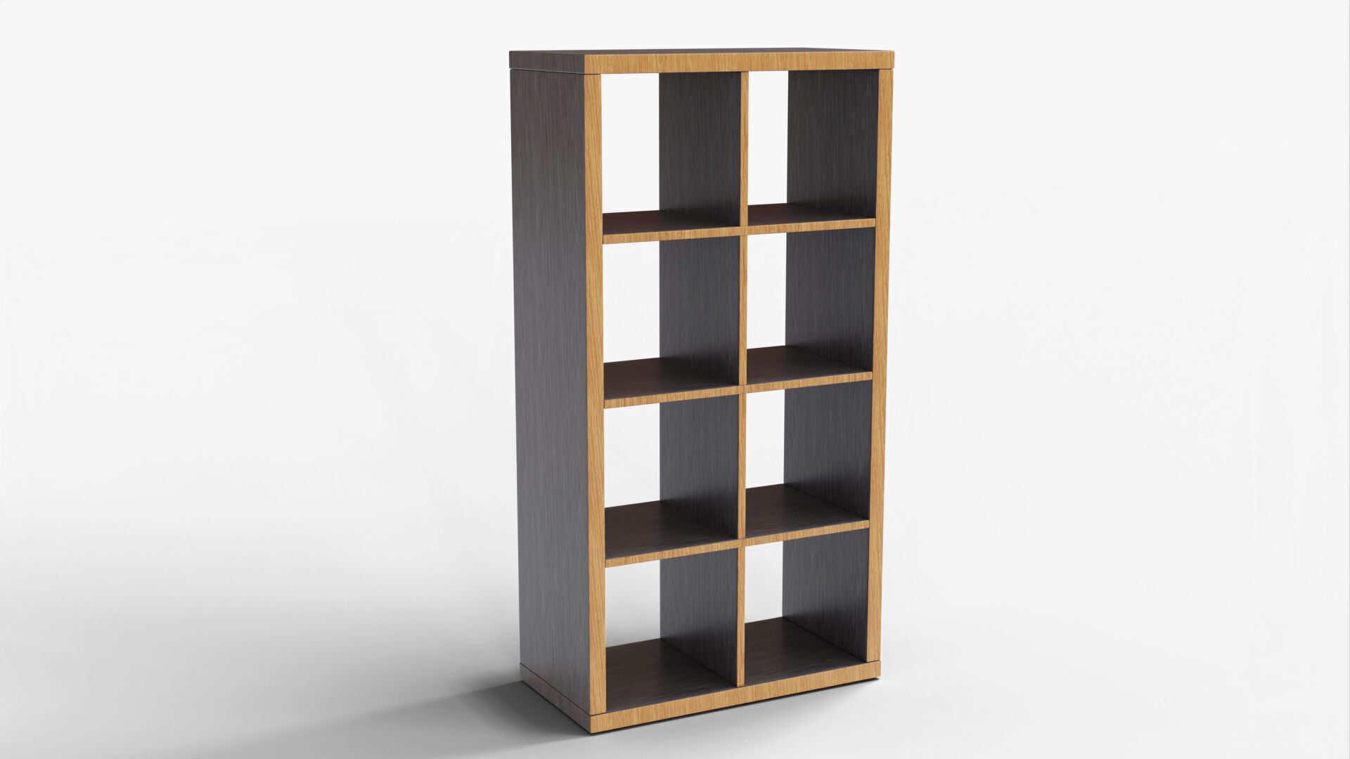 Bookshelf 01 - Grey 3D model_2