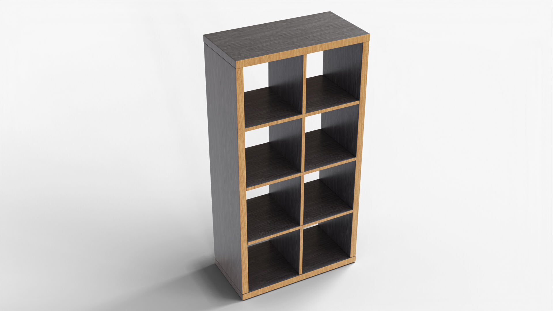 Bookshelf 01 - Grey 3D model_3