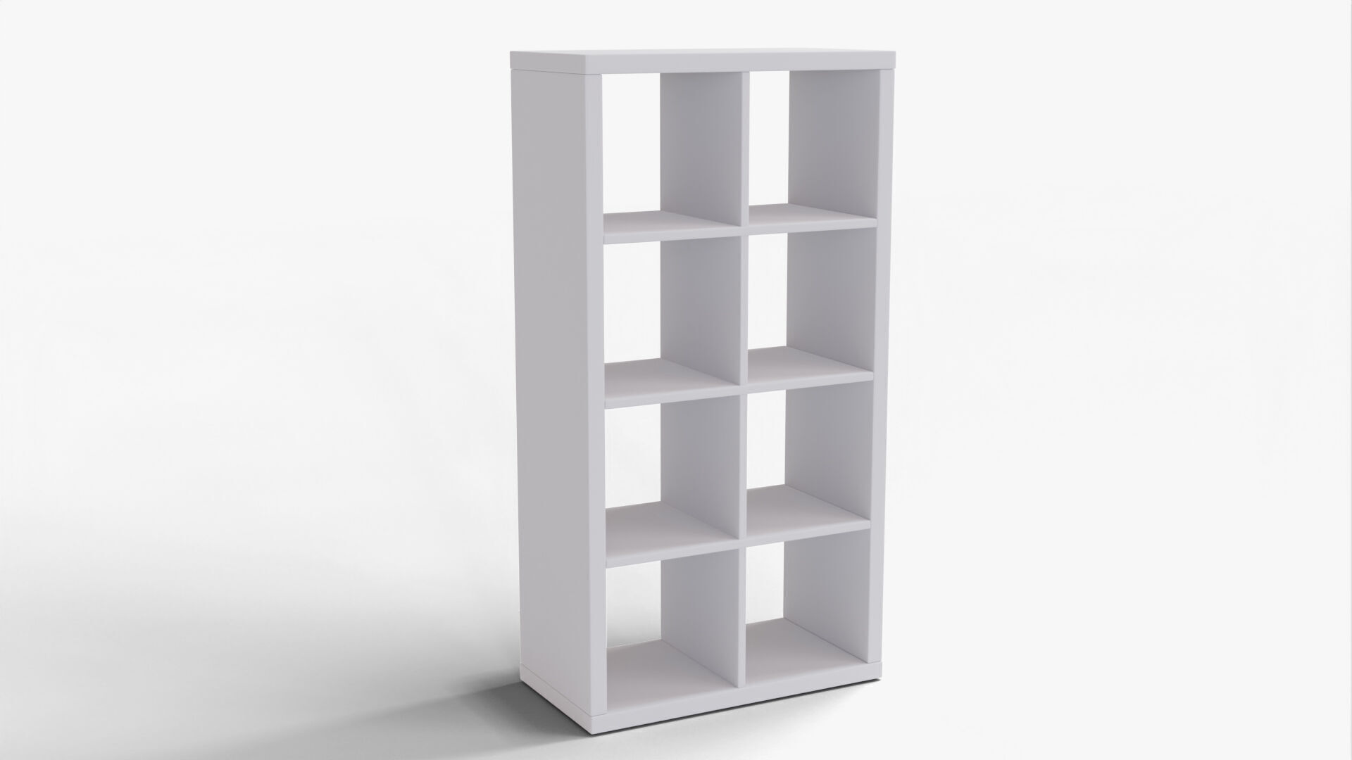 Bookshelf 01 - Grey 3D model_7