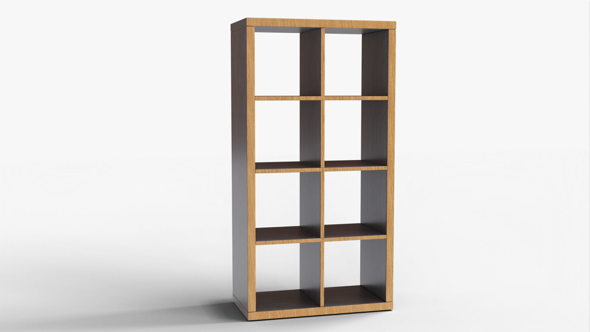 Bookshelf 01 - Grey 3D model_1