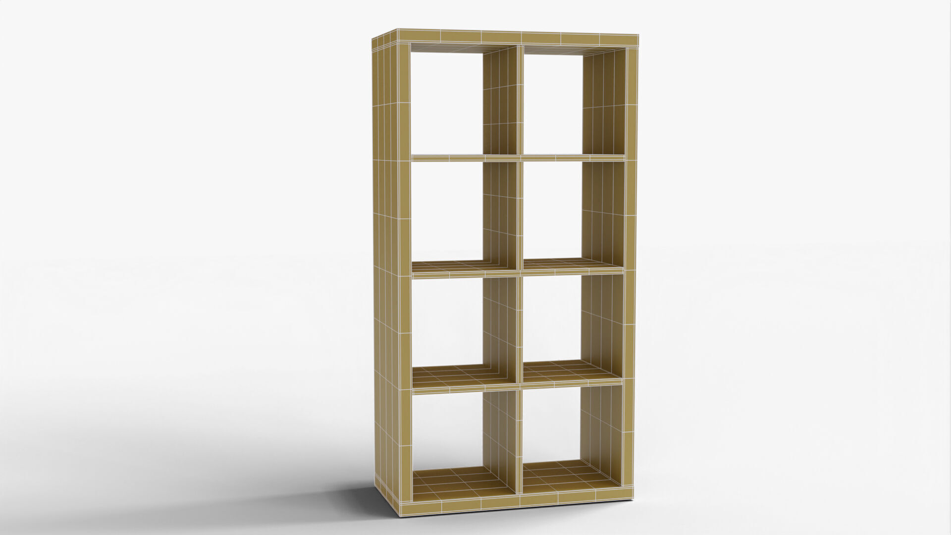 Bookshelf 01 - Grey 3D model_11