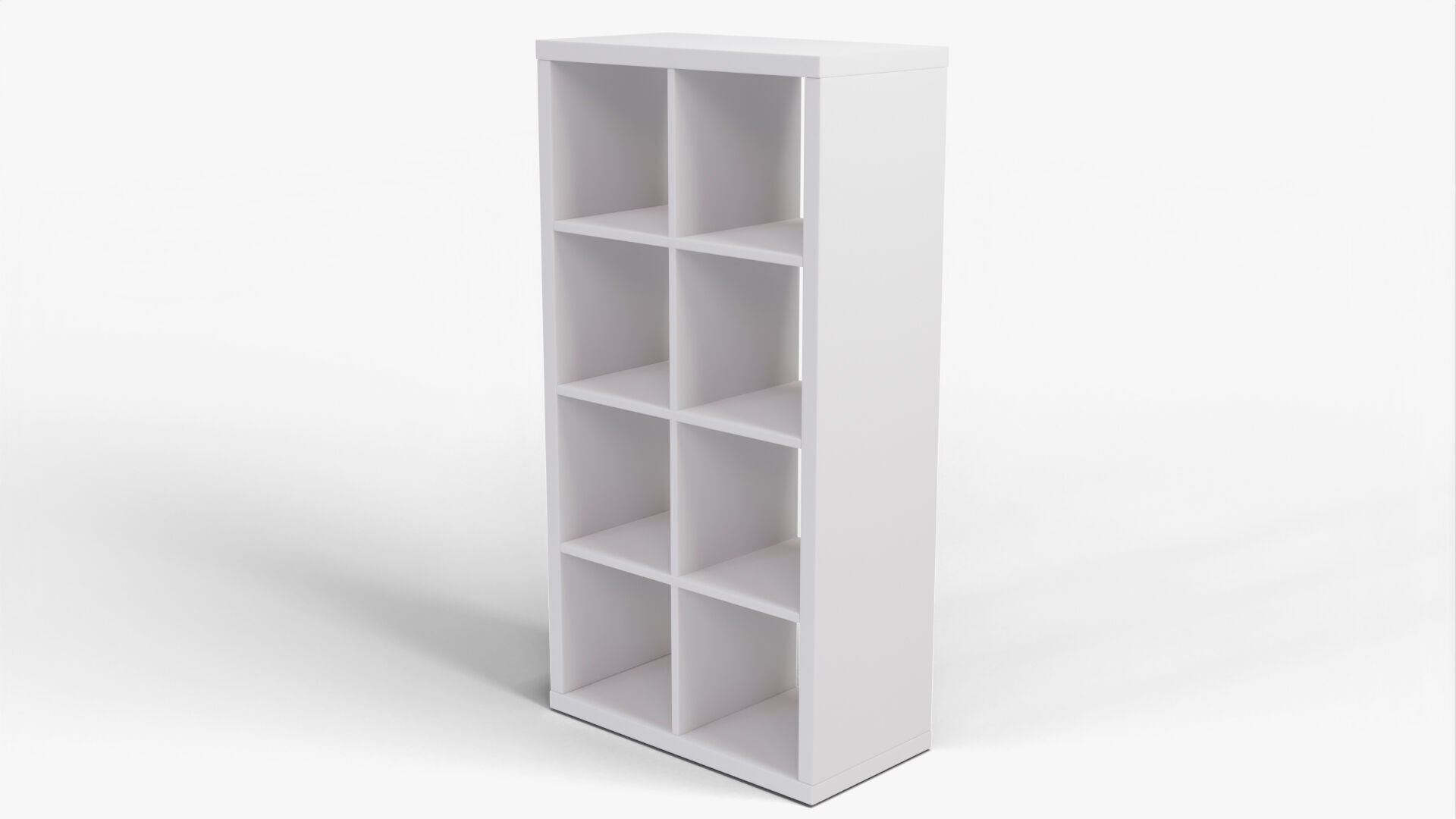 Bookshelf 01 - Grey 3D model_5