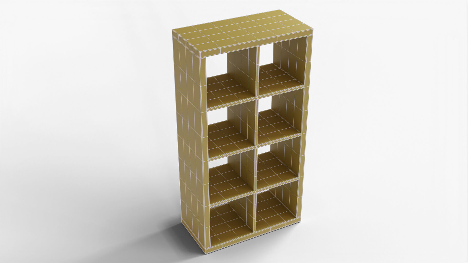 Bookshelf 01 - Grey 3D model_13