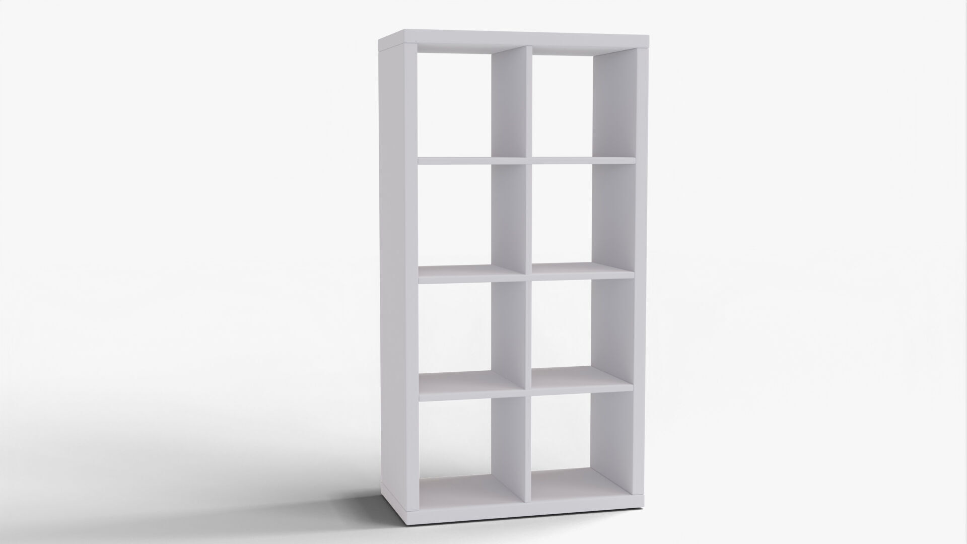 Bookshelf 01 - Grey 3D model_6