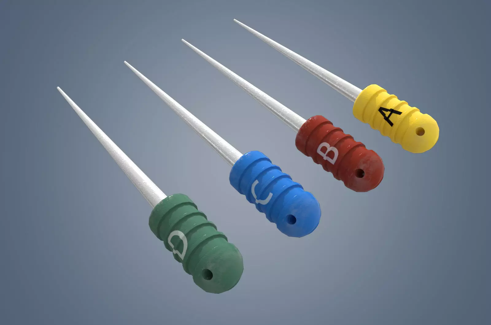 Dental Instruments 3D model Low-poly 3D model