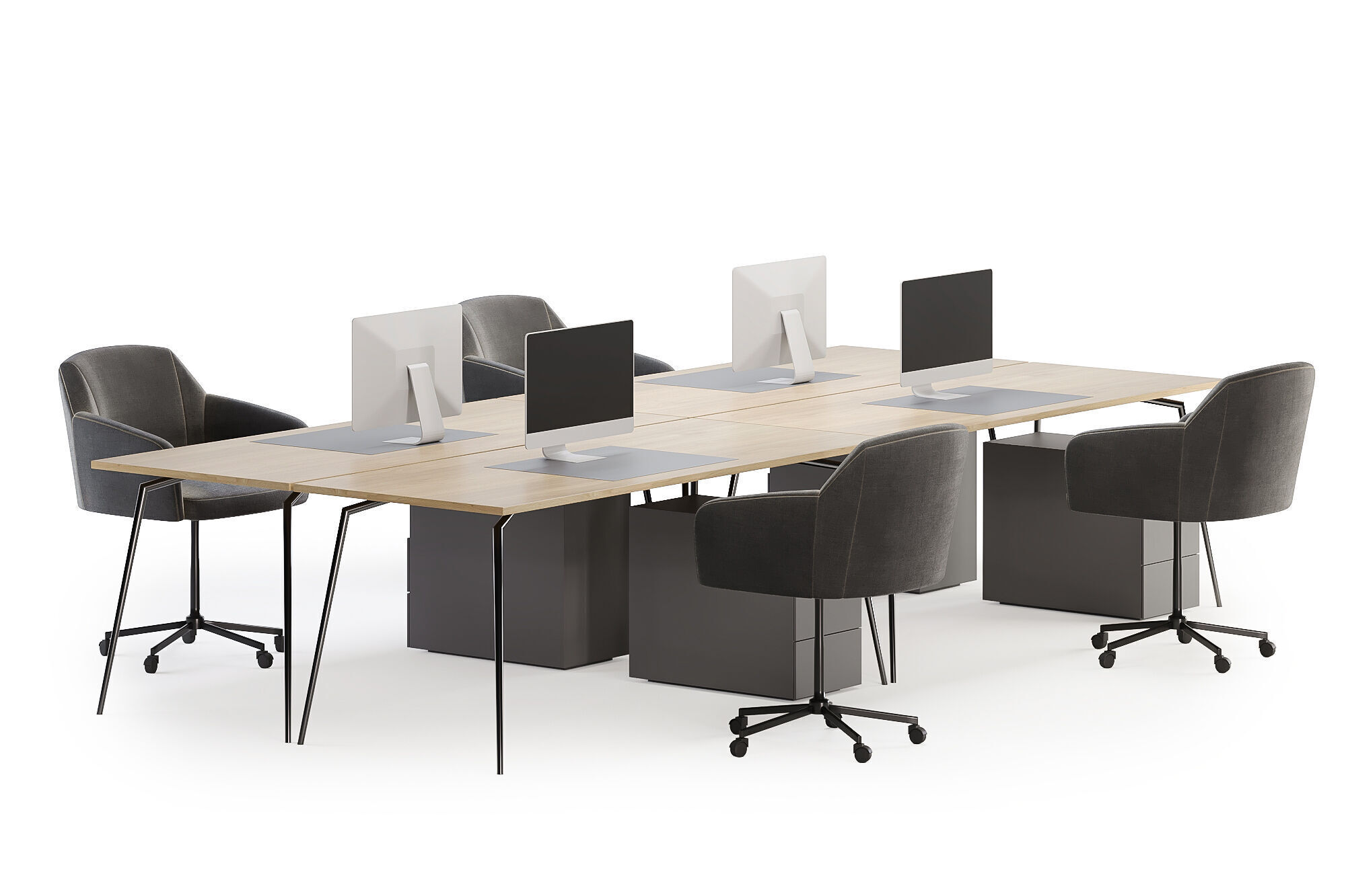 Modern Office Furniture Pack 3D model_1