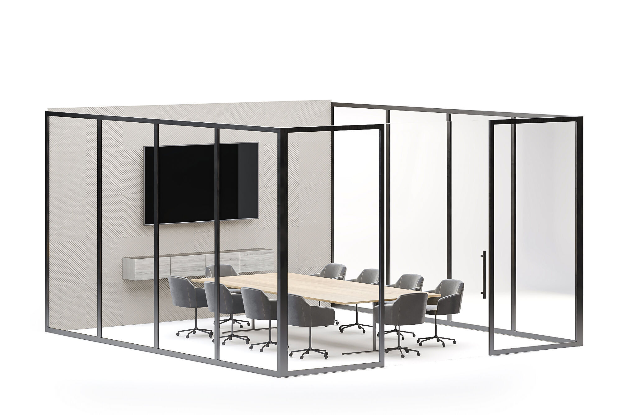 Modern Office Furniture Pack 3D model_4