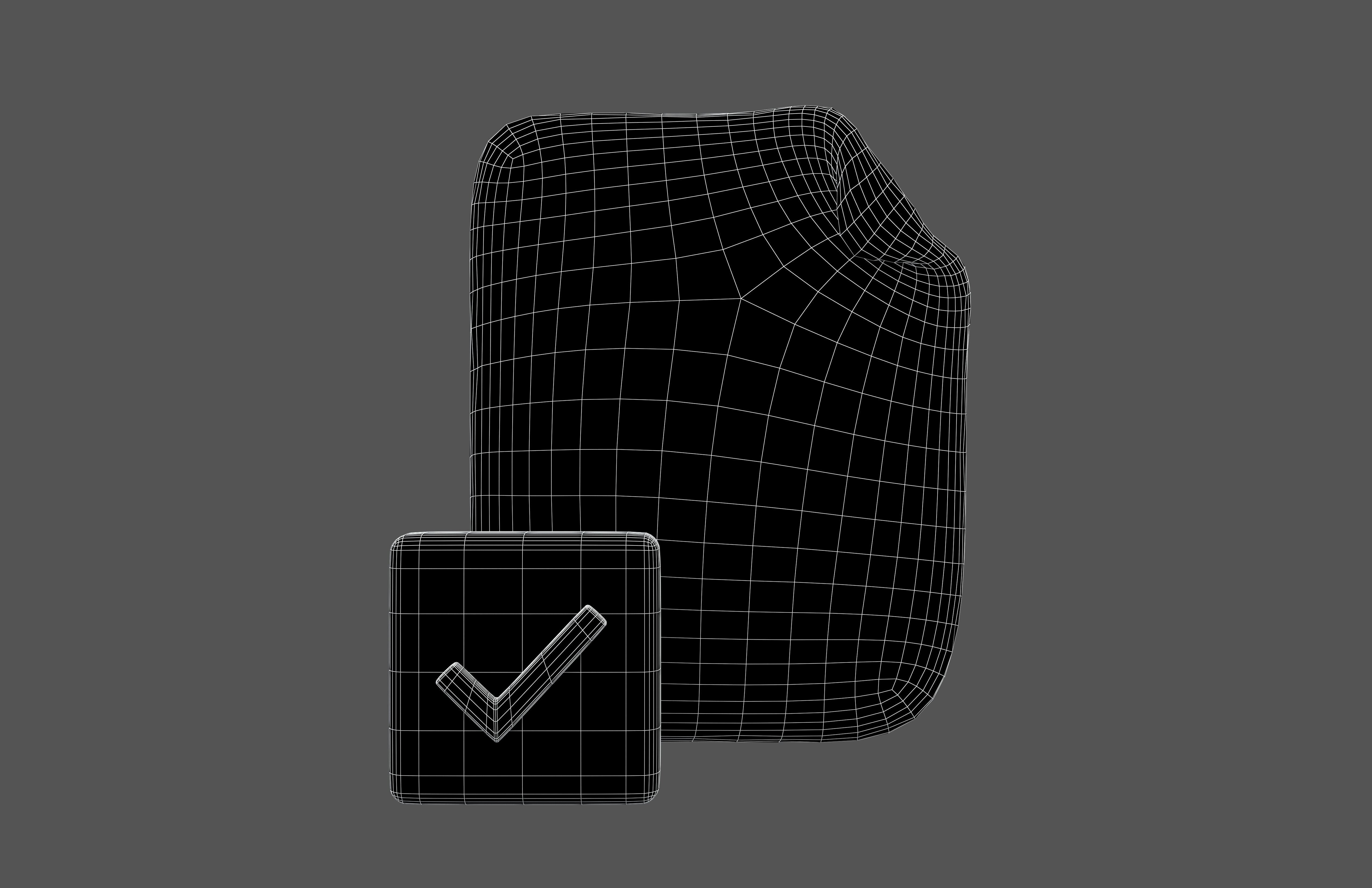 Approved Document Icon v1 001 Low-poly 3D model_5