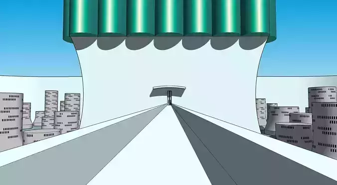 Building of espada 9 -with complex interior