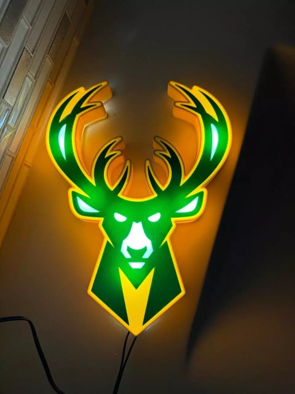 Milwaukee Bucks Light box 3D print model