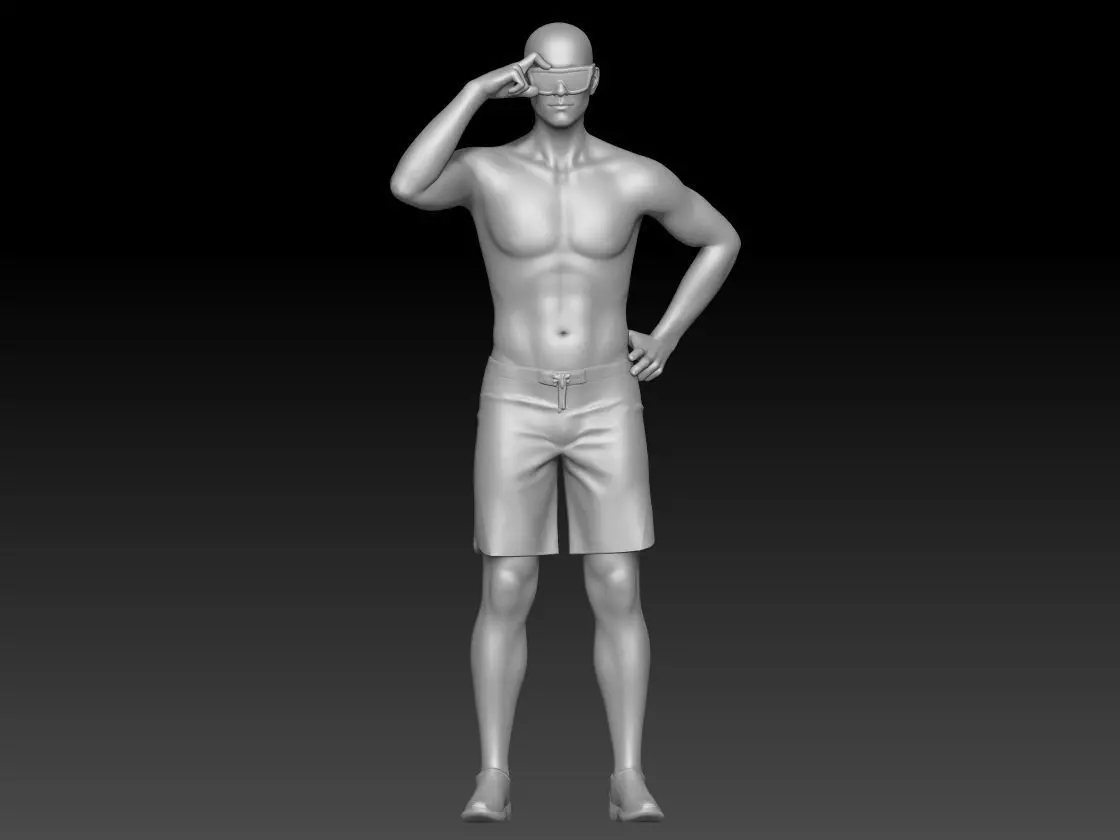 Lifeguard baywatch boy 1 3D print model