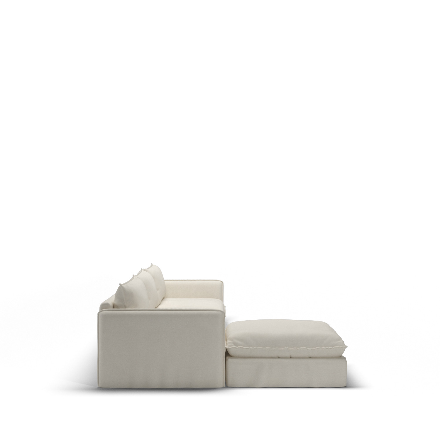 Neva Chaise sectional 3D model_2
