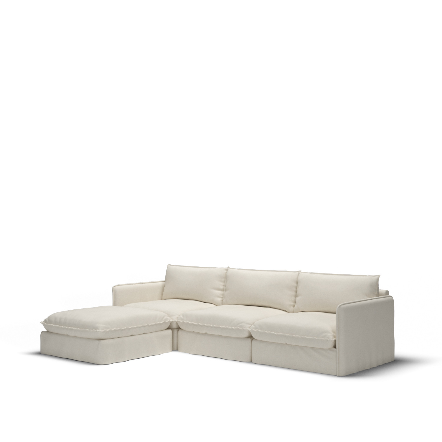 Neva Chaise sectional 3D model_4