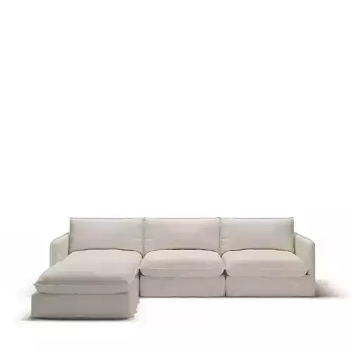 Neva Chaise sectional 3D model
