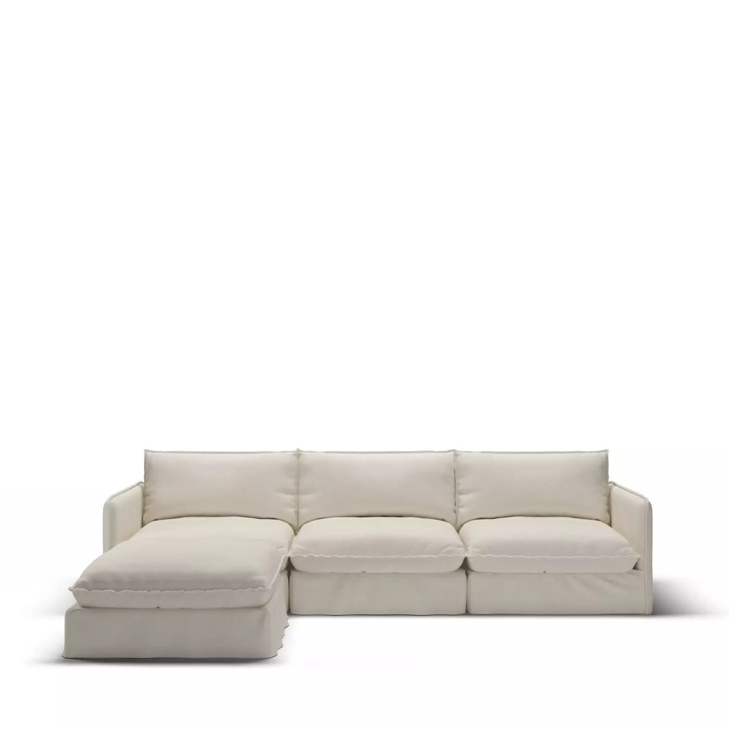 Neva Chaise sectional 3D model_0