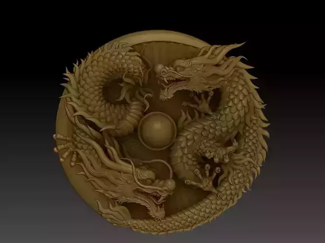 Twin Dragons with Pearl