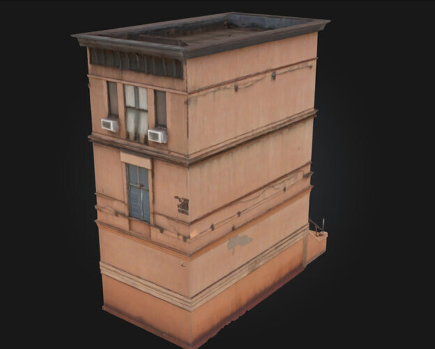 Rusty Graffiti Van  Urban Decay on Wheels 3D model 4