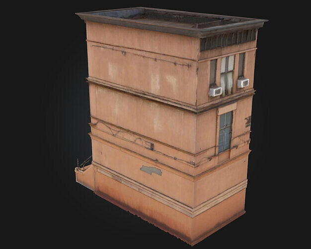 Rusty Graffiti Van  Urban Decay on Wheels 3D model 3