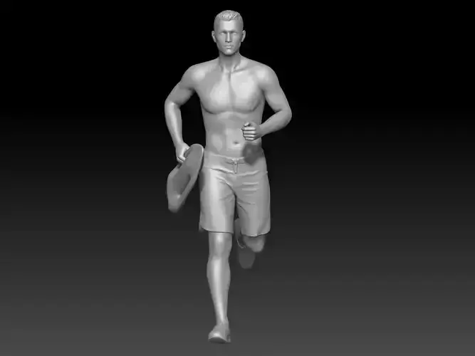 Lifeguard baywatch boy 2 3D print model