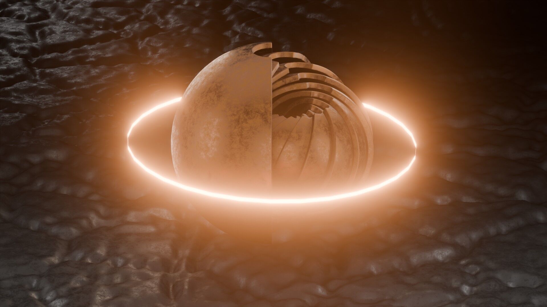 Sci-FI Orb Animation 3D model_6