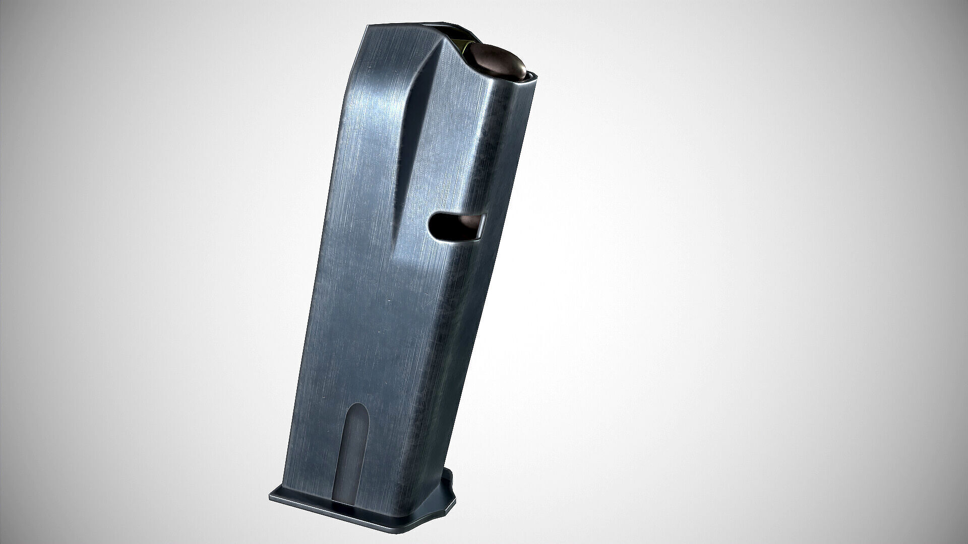 Browning Hi-Power P-35 Low-poly 3D model_11