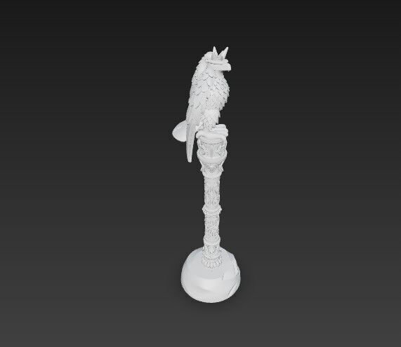 3D Printable Eagle Headed Scepter 3D model_3