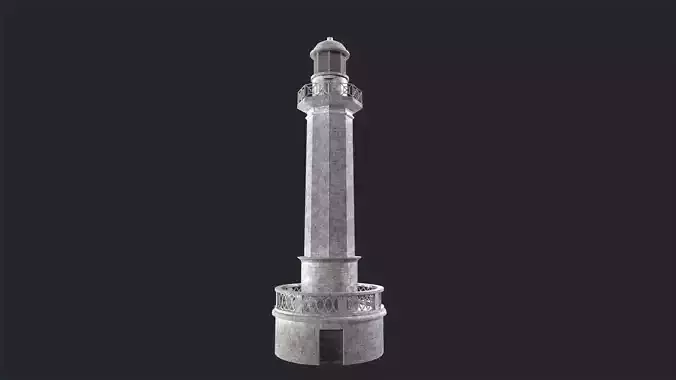 Lighthouse Low-poly 3D model