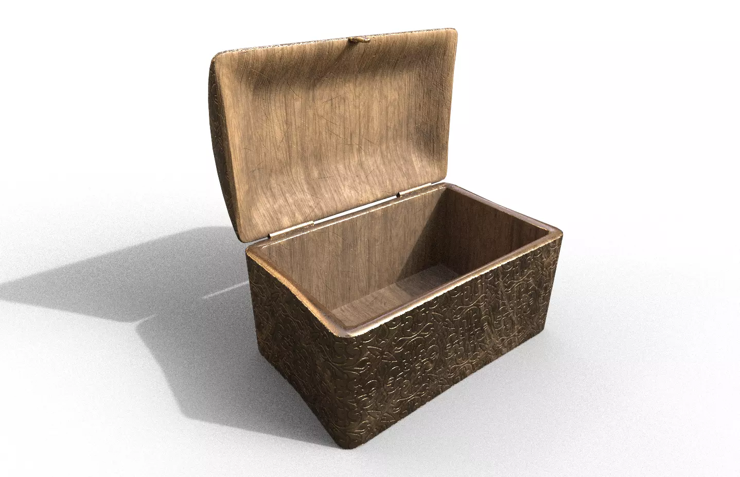 Chest-Storage Box 3D Model Low-poly 3D model_0