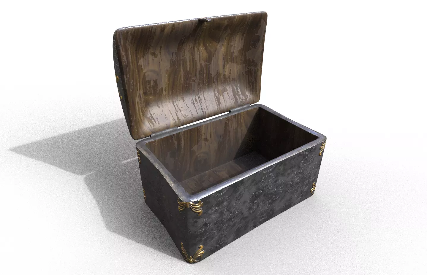 Chest-Storage Box 3D Model Low-poly 3D model_0
