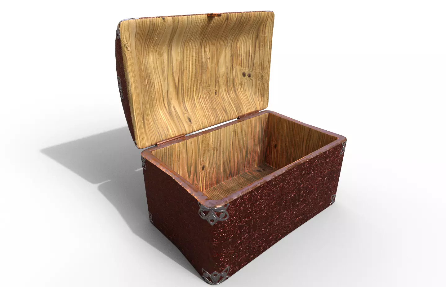 Chest-Storage Box 3D Model Low-poly 3D model_0